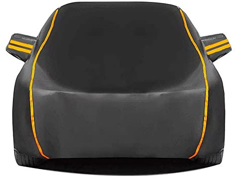 WJHCDDA wasserdichte Autoabdeckung Für Mini One Cooper Cabrio Clubman Paceman Coupe Countryman| Allwetterschutz Autoplane Staubdicht Außen-Innen-Universal (Color : Black, Size : Cabrio)