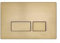 Square Pneumatic Flush Plate - Brushed Brass
