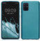 kwmobile Case kompatibel mit Samsung Galaxy A71 Hülle - Schutzhülle aus Silikon metallisch schimmernd - Handyhülle Metallic Karibikblau