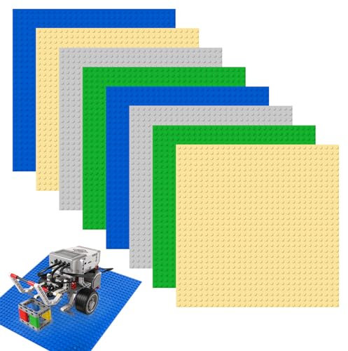 Strictly Briks Pack de 8 Bases para Construir, Bloques De Construcción Placas Base, Placa Base clásica Cuadrada, Classic Base de 32x32 Tacos Compatible con Todas Las Grandes Marcas
