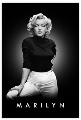 FrySky Marilyn Monroe Poster auf Leinwand, Schlafzimmer, Dekoration, Sport, Landschaft, Büro, Raumdekoration, Geschenk, ungerahmt, 30 x 45 cm