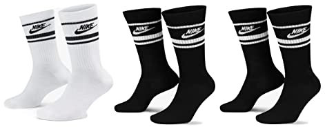 Nike 9 Paar Everyday Essential Tennissocken Socken Sportsocken Unisex DX5089 Prime, Farbe:2x Schwarz - Weiss/Weiss - Schwarz, Socken Neu:38-42