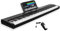 STRICH 88 Key Digital Piano Full Size Electric Keyboard with Semi-Weighted Sensitive Keys, Portable Electric Piano Set With Sustain Pedal, Headphones, Music Rest, Black, SEP-150