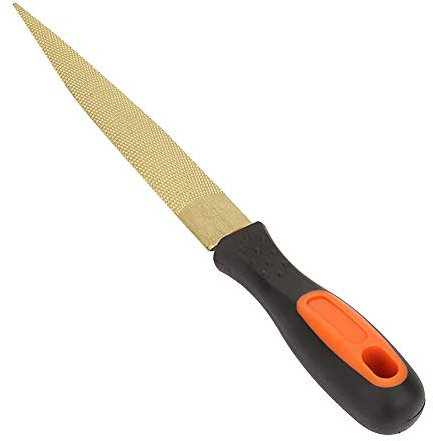 Lima de Madera Dura Lima de Madera Lijado Dorado Lima de Plástico Caoba Dientes Finos Lima Dorada Limas y Escofinas de Madera Japonesas (8 pulgadas)