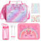 3PCS Kids Lunch Bag and Bento Box Set,Insulated Lunch Bag,Multicompartment Bento Lunch Box&Water Bottle for Kids, Leakproof Lunch Containers for Girls/Toddlers Pre-School,Kindergarten (Pink Unicorn)