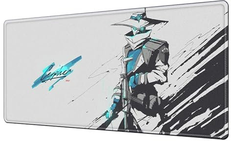 Valorant Mouse pad|Black and White Gaming Mouse pad|XXL Mouse pad 900x400|Office Desk mat Large|Waterproof - Anti Slip|Cypher