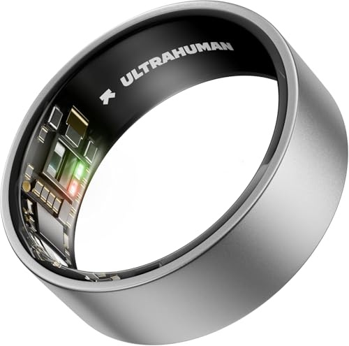 ULTRAHUMAN Ring AIR – Sleep and Fitness Tracker, Smart Ring for Men and Women, No app fee for standard features, Up to 6 days battery life (Size 9)