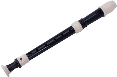 Britische Griffweise Diskantflöte Sopranblockflöte Instrument C-Schlüssel 8 Löcher Flöte mit Stab und Tragetasche 8 Löcher Flöte