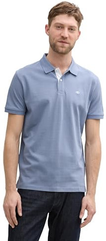 TOM TAILOR Herren 1031006 Poloshirt, 37533 - Dove Blue, L