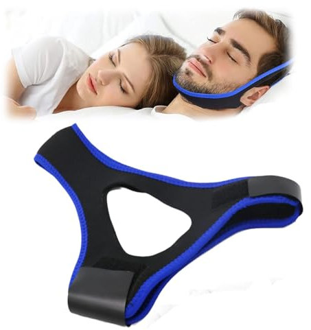 Veralabs Airflow Kiefergurt, atmungsaktiv, verstellbar, Stopp-Schnarchen, Kinnriemen, Veralabs Kinn-Schlafband, Schlafmaske für Männer und Frauen (1)