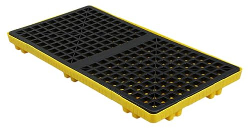 XPLKQXE Modulare Plattform Für 1/2-Fass, Palette Zur Auffangung Von Ausgelaufenen Fässern, 2.000 Pfund, Tragkraft, Auffangwanne, Auffangplattform Zur Auffangung(120x60x10cm)