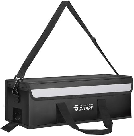 ZJTAPE Ebike Akku Tasche - Feuerfest, Wasserdicht, Explosionsgeschützte Lipo Safe Bag, Akku Bag Extra Groß, Akku Sicherheitsbox (Schwarz)