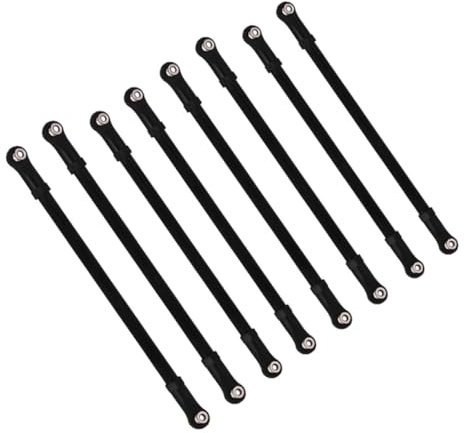 PartyKindom 8-teiliges Zugstangenset Für 1/10 Rc-automodelle Zugstange Aus Aluminiumlegierung Für Scx10 90046 90047