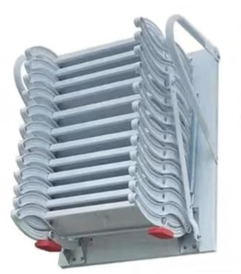 GddOGUK Dachboden-Teleskopleitern Heben unsichtbare Dachbodentreppen für den Innen- und Außenbereich an, zusammenklappbare Dachbodenleiter, platzsparende zusammenklappbare Leiter