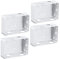 RORPOIR Blinds Blinds for Windows 4pcs Curtain Track Mounting Brackets Side Mounting Braces for Roller Blind Installation Home Curtain Accessories for Easy Setup