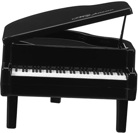 Gatuida Klavier bürodeko büro dekoration zubehör fotografie decor Stütze sammelbar Miniatur Dekorationen für Wohnkultur Desktop-Piano-Ornament Desktop-Ornament Abs Black