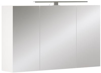 Vicco Badspiegelschrank Weiß Lavio 100x60x20 cm - Badezimmerschrank mit Spiegel, Hinter den Spiegeltüren Alles sauber verstaut