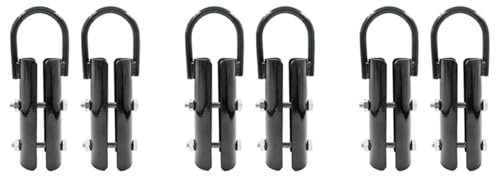 Wzxksoac 1.5 Inch Climbing Rope Clamp,6 Sets Rope Climb Clasp Workout Rig Attachment Hook for Rope Climbing Gym Strength Training