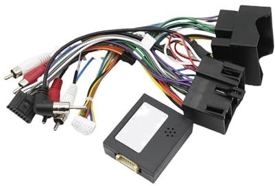 Für A4 B7 S4 RS4 B6 2002-2008 9 Zoll Auto Fascia Rahmen Adapter Canbus Box Decoder Radio Dash Montage Panel Kit Radioblende(Only Cable)