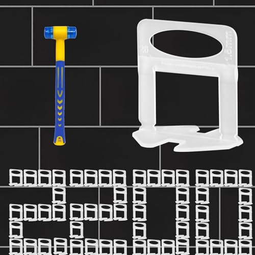 2200pcs Pro-Grade Tile Leveling System Clips 1/32 Leveler Spacer Prevents Tile Lippage with Precision Gap Control, Effortless DIY Installation(2200Pcs（1mm 1/32))