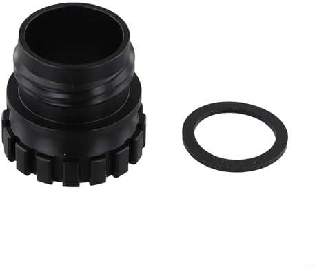 Adaptateur de bouteille de soda à connexion rapide pour carafe en verre d'affichage de 0,7 l compatible avec machine à soda, connecteur en plastique noir durable pour un nettoyage sans effort