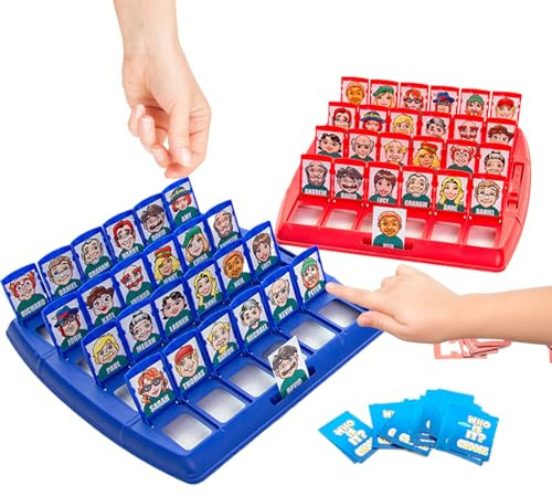 Gesellschaftsspiel – Wer ich bin klassisches Lernspielzeug – Tischspiel mit Charakterabzug, für Reisen, Haus, Urlaub, Nacht, Flugzeug, Auto, Reisen, Party, Schule