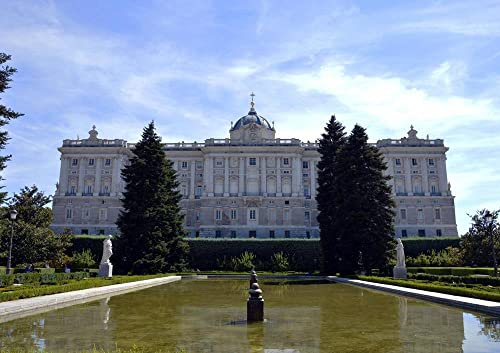 hansepuzzle 32775 - Palacio real Puzzle 130 Teile - Gebäude Puzzle mit hochwertiger Aufbewahrung: Kartonbox und wiederverschließbarem Beutel - Puzzle-Maße: 28,7 x 20 cm