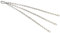 KAMERO Edelstahl V4A, Set Grillrost Aufhängung, für 80 cm Roste, 3 Ketten 90cm, rostfrei