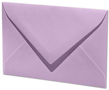 ARTOZ 75x DIN C7 kleine Briefumschläge - Lila (Flieder) 110 x 75 mm - 100 g/m² Mini Umschläge für Hochzeit Geburtstag Weihnachten Party Geschenkkärtchen - Serie 1001