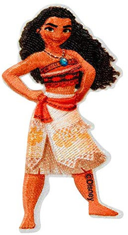 Mono Quick Disney Prinzessinnen Applikationen, Bügelbild Patches Arielle Vaiana Mulan Belle UVM. (14089 - Vaiana)