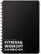 Ultimate Gym Workout Log Book, 100 Page - XL A5 Exercise, Fitness and Training Planner & Gym Journal - Set Goals & Track Progress - for Men and Women (Black)
