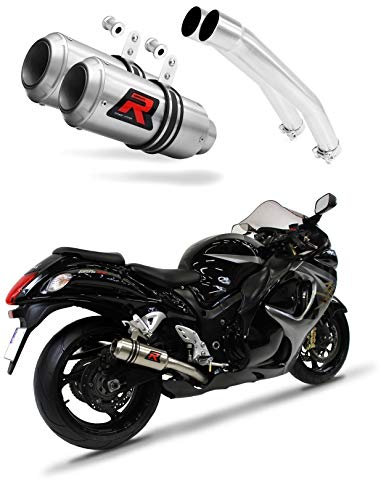 DOMINATOR Schalldämpfer Auspuff GP kompatibel mit GSXR 1300 Hayabusa 2008-2019
