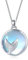 JFASHOP Mondstein Halskette 925 Sterling Silber Regenbogen Mondstein Meerjungfrau Anhänger Kette für Mädchen - Muttertags Geschenke für Damen und Kinder