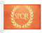 AZ FLAG Bandiera Navale Impero Romano 45x30cm - Bandiera Maritima Spqr 30 x 45 cm speciale Nautismo, Padiglione Nautico