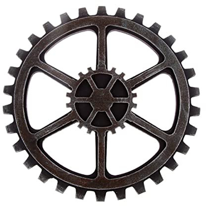 BESPORTBLE Vintage Rad Deko Steampunk Anhänger Zahnrad Wand Dekoration für Hause Bar Kunst Handwerk Deko 24cm