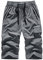 Ni_ka La Pantalon Large Homme Short Pantalons Court Simple pour Sports De Plage Pant à SéChage Rapide Grande Taille avec Taille éLastique Noir Gris Taille L à 8XL, 6XL, (Ni_kashorts44571)
