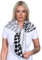 Harrys-Collection Damen Herren Baumwolltuch in vielen Farben 100 x 100 cm, Größen:Einheitsgröße, Farben:Punkte schwarz