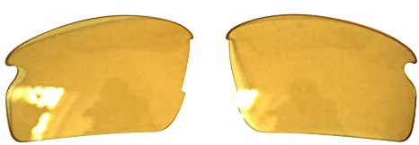 POLARLENS Polarisierte Ersatzgläser für Oakley Flak Jacket 2.0 - kompatibel mit Oakley Flak Jacket 2.0 Sonnenbrille, Gelbe Nachtsicht, Einheitsgröße