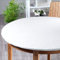 Biancocasa Molton Tischschoner rund aus Baumwolle 470 g/m² für Tisch von 110 cm bis 130 cm