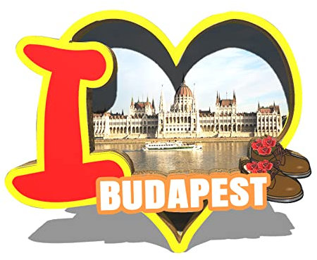 Ungarn Budapest Magnet Kühlschrankmagnet Holz 3D Sehenswürdigkeiten Reise Sammlerstück Souvenirs Dekoration handgefertigt