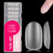 360 Stück Nageltips,Fake Nails Transparent,Künstliche Nägel,Nail Tips Volle Abdeckung Kurze Matte,Full Matte,15 Größen,für Nagelverlängerung(Short Oval)
