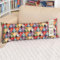Selfitex Twin-Doppel-Sofakissen extra lang mit Füllung und Bezug, farbenfrohes Couchkissen, Qualität Mediterraner Gobelin-Polster-Webstoff inkl. Kissenfüllung, Dekokissen Größe 35x90 Design: Menorca