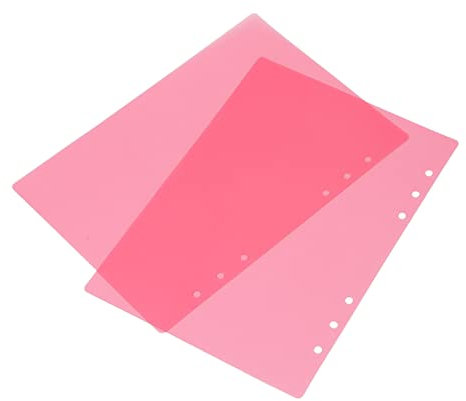 Kunststoff-Einbanddeckel, 50 Stück, Einbanddeckel A5, 6 Löcher, Lose Blätter, Kunststoff, Matt, PP-Kunststoff, Einbanddeckel