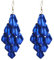 BKEPDY Orecchini per Donna Orecchino Acrilico Orecchini Pendenti di Fiori Orecchini a Nappa a Strati Lunghi Petali di Rosa Boho Statement Vintage Esagerato Orecchini Pendenti Gioielli Regali (Blu)