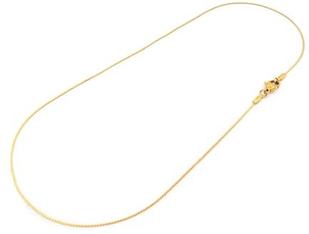 Vintageparts zarte Schlangenkette 0,8 mm aus 304 Edelstahl in Goldfarben ionenplattiert 40 cm Schmuck selber machen, Halskette gestalten