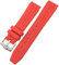 honyeuk Kautschukarmband Für Rolex Submariner Hulk GMT Milgauss Yacht Master Deepsea Armband 19mm 20mm 21mm 22mm(Red,22mm)