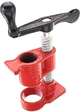 GCYEIDMA Rohrschraubzwinge Rohrklemme for Schnellspann-Holzkleberohrbefestigung, Handkurbel, Feste Werkbank