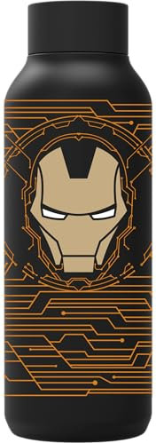 QUOKKA Solid X Disney Thermosflasche aus Edelstahl, doppelwandig, IRON MAN