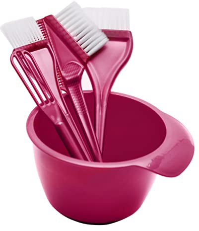 minkissy Kit De Tinte Cabello Incluye Cuenco Agitador Brocha Herramientas Versátiles Para Profesionales y Principiantes