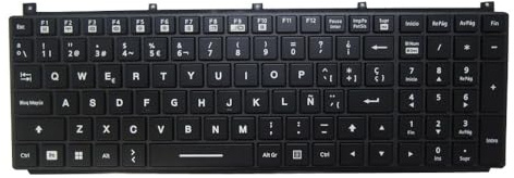 RTDPART Laptop With Backlit Keyboard For Getac X600 Server G1 Spanish SP Black With Frame New